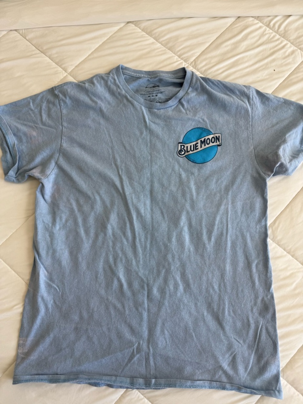 Light Blue Logo T-Shirt for Men